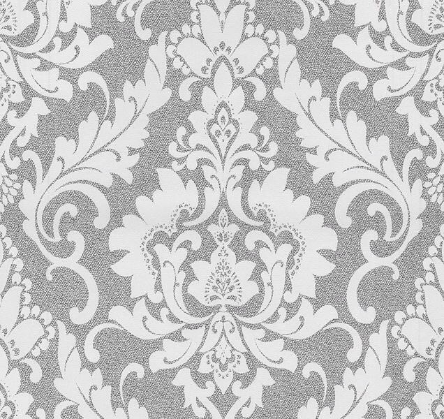 CASUAL CHIC DAMASK SILVER / WHITE