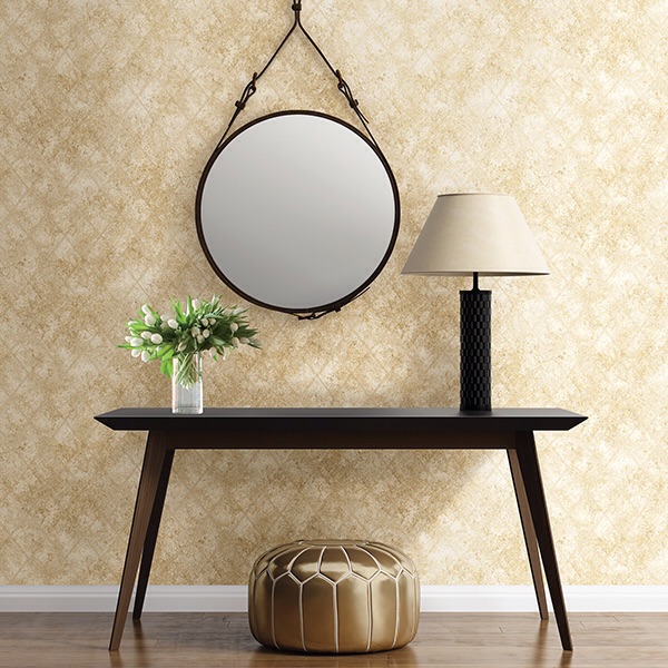 MERCURY GLASS GOLD DISTRESSED METALLIC