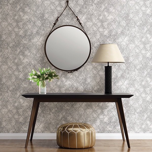 MERCURY GLASS SILVER DISTRESSED METALLIC