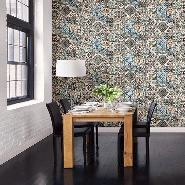 MARRAKESH TILES TEAL MOSAIC  