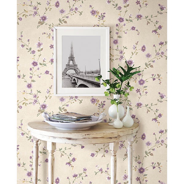 DELPHINE PLUM FLORAL TRAIL