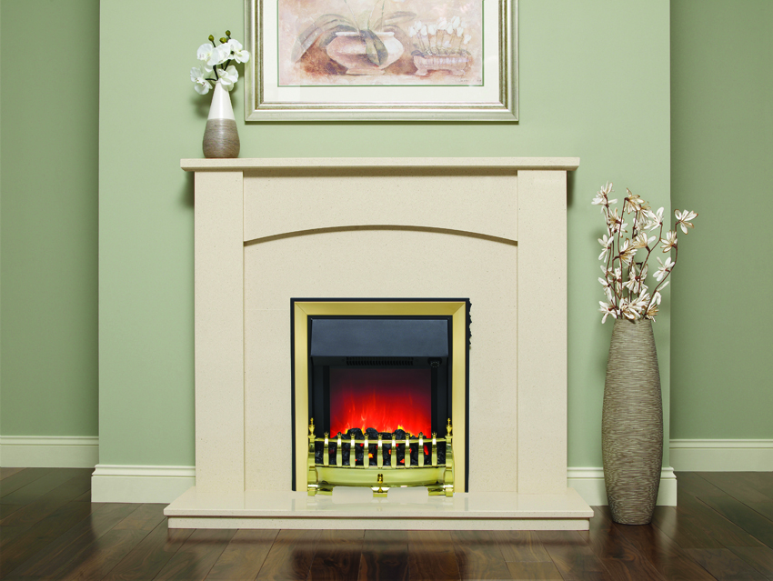 ALLEGRA WHITE MICRO MARBLE SURROUND