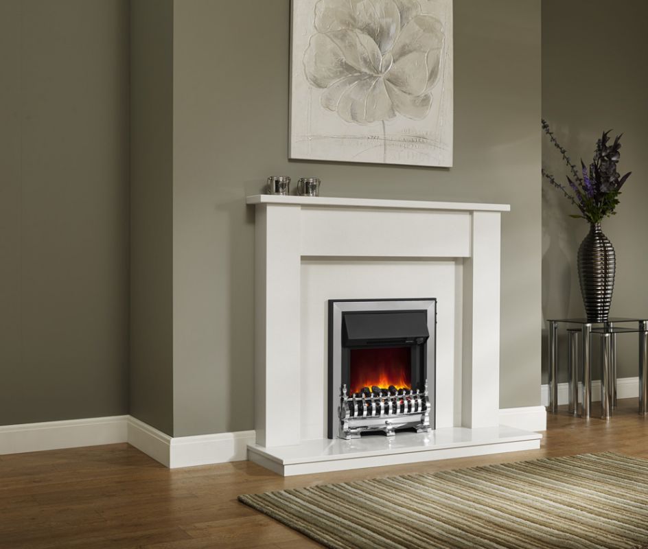 ELDA WHITE MICRO MARBLE SURROUND