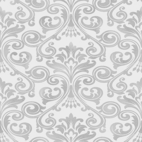 WENT WORTH DAMASK GREY / SILVER