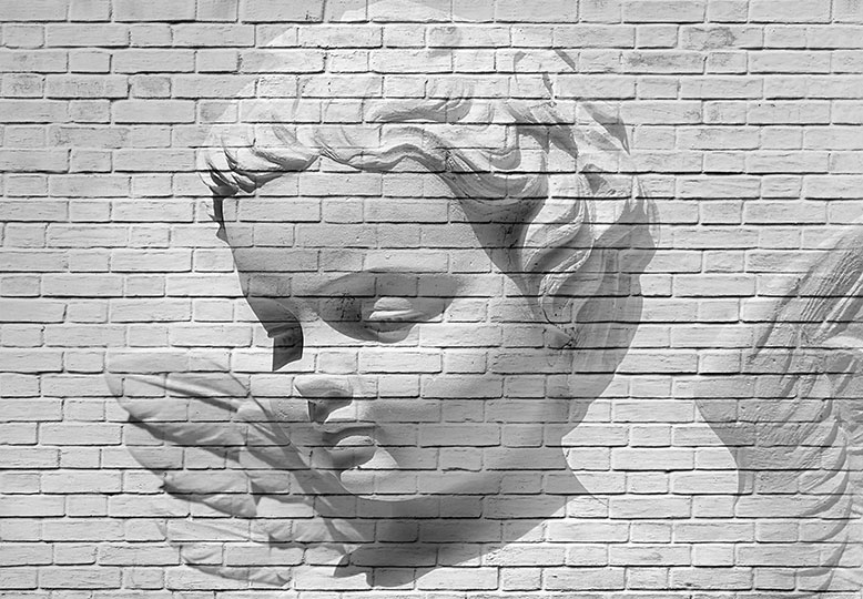 ANGEL BRICK WALL