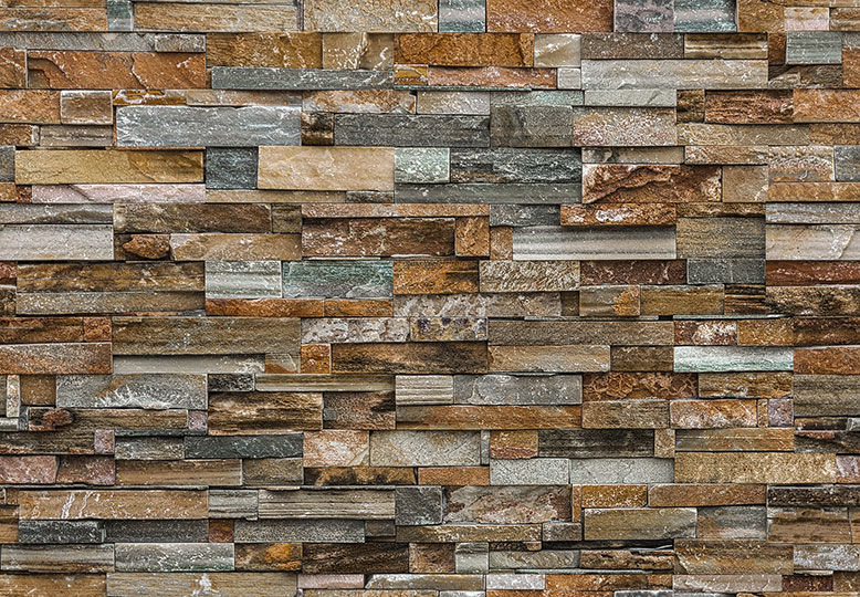 COLOURFUL STONE WALL