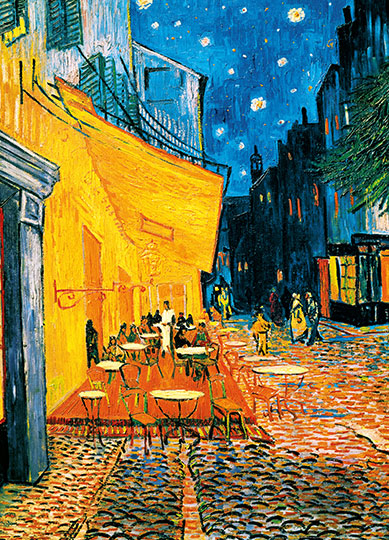 TERRASSE DE CAFE LA NUIT