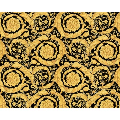 VERSACE BAROCCO FLOWERS  GOLD/BLACK