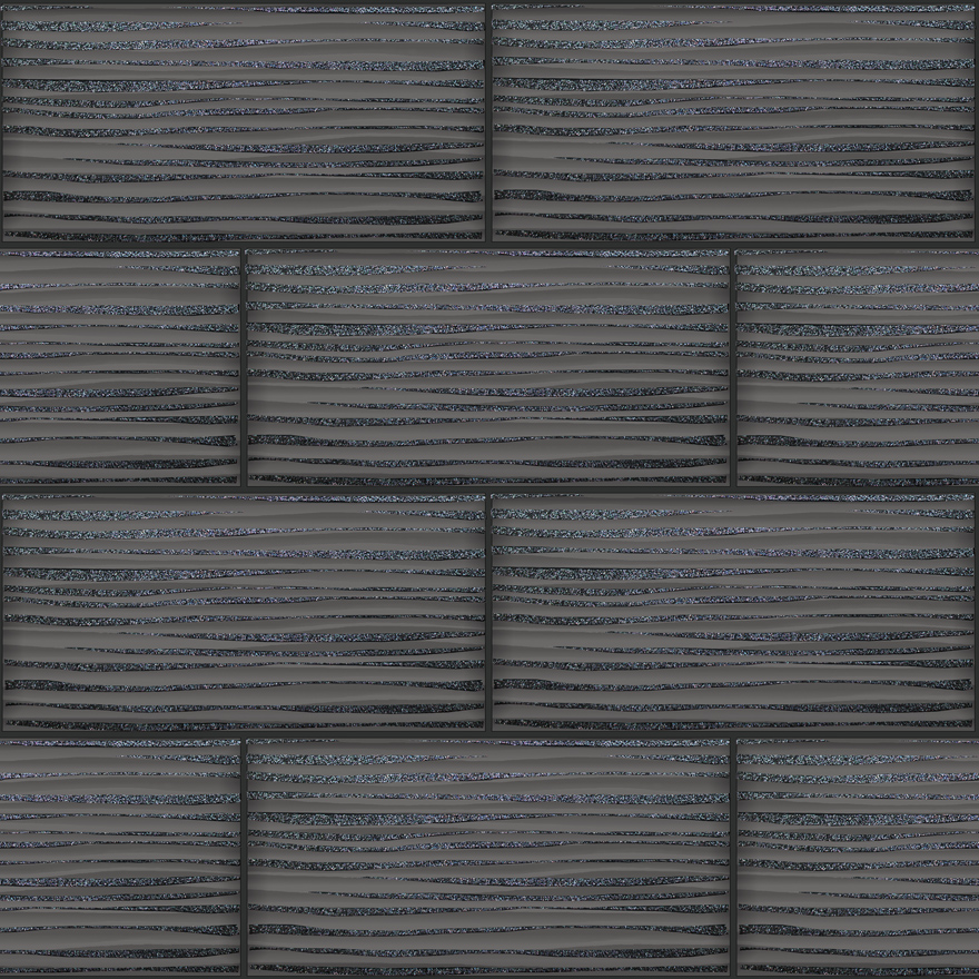 WAVE TILE BLACK