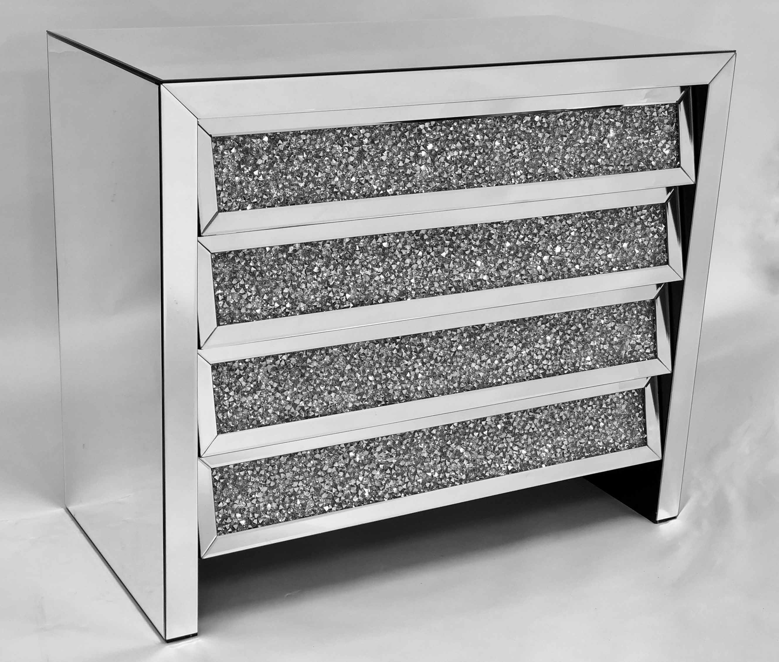 CRUSHED DIAMOND CHEST OF DRAWER