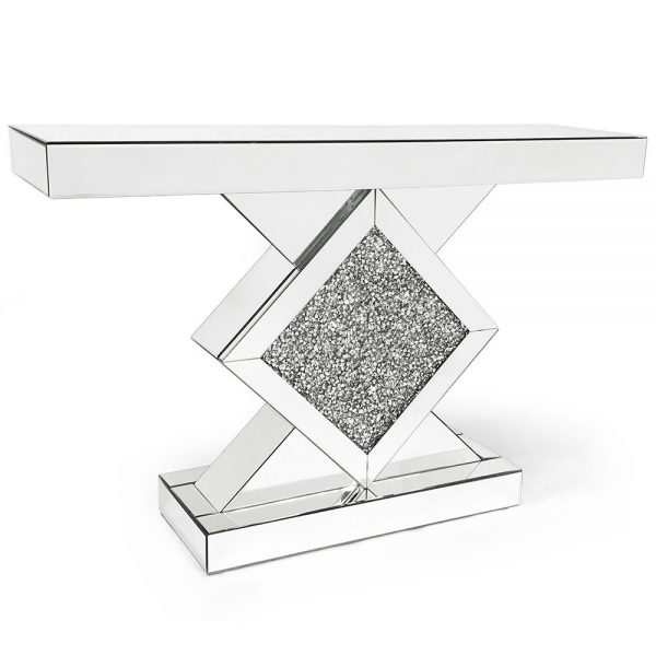 CRUSHED DIAMOND CONSOLE TABLE