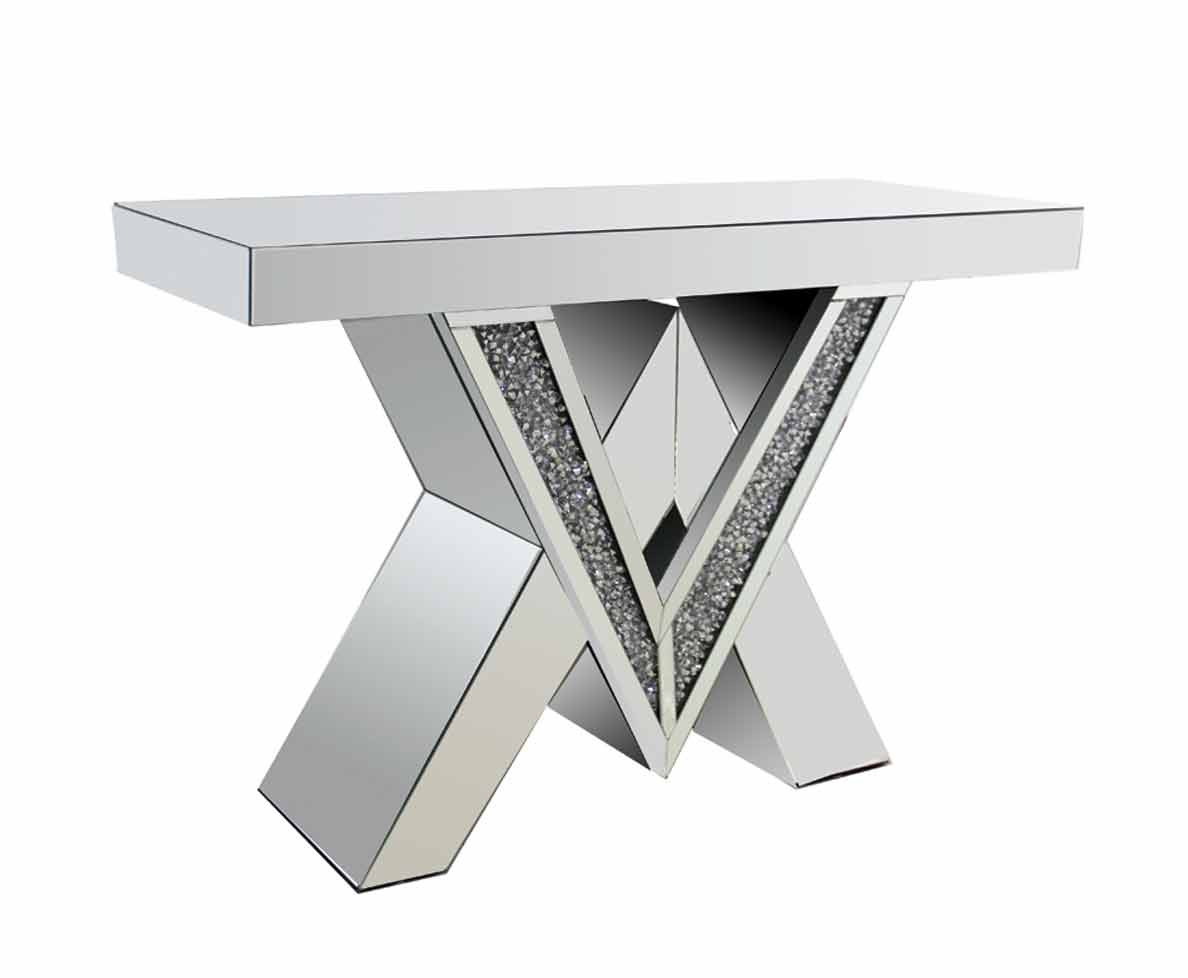 CRUSHED DIAMOND CONSOLE TABLE