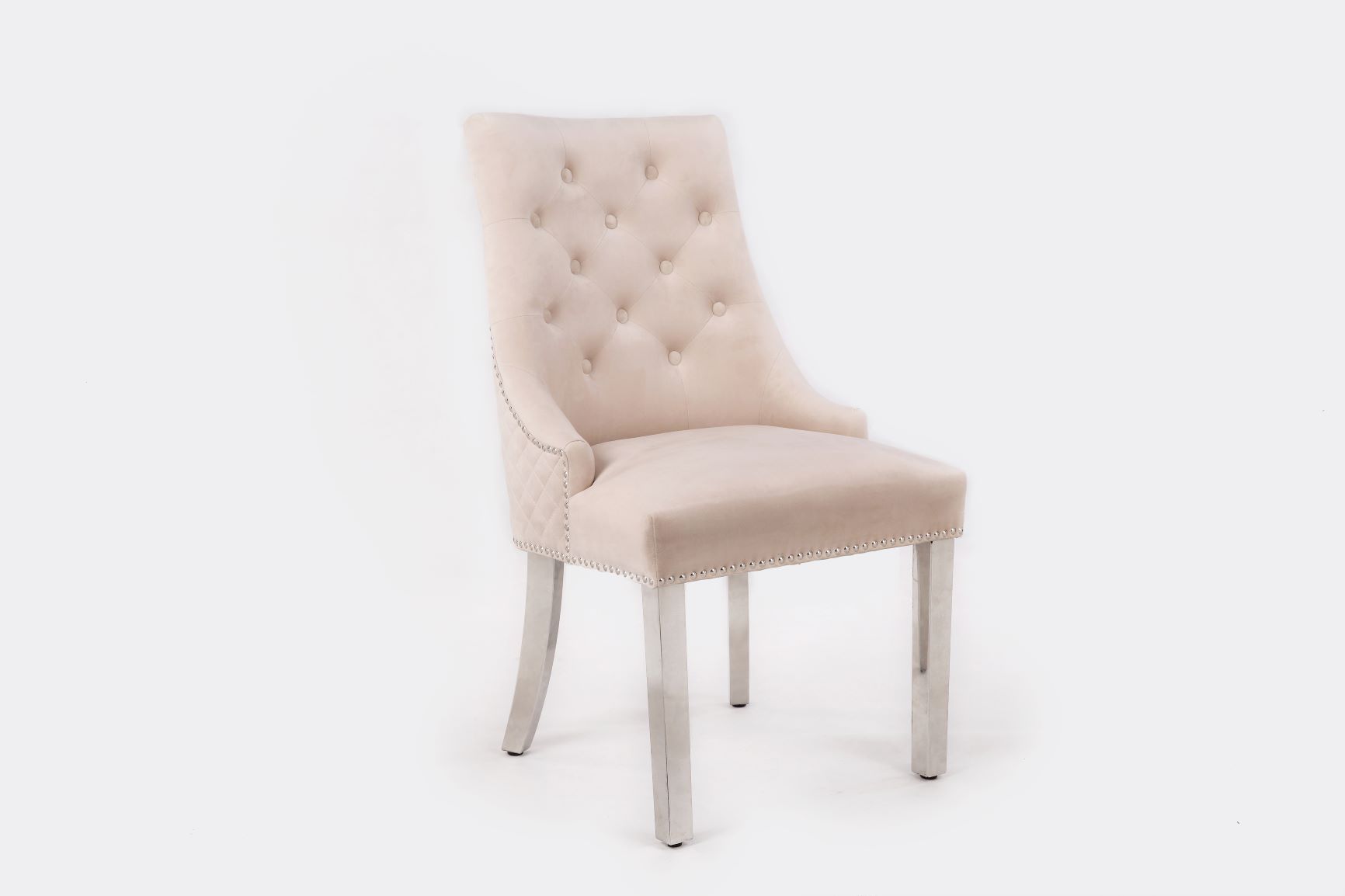 MAJESTIC MINK VELVET DINING CHAIR