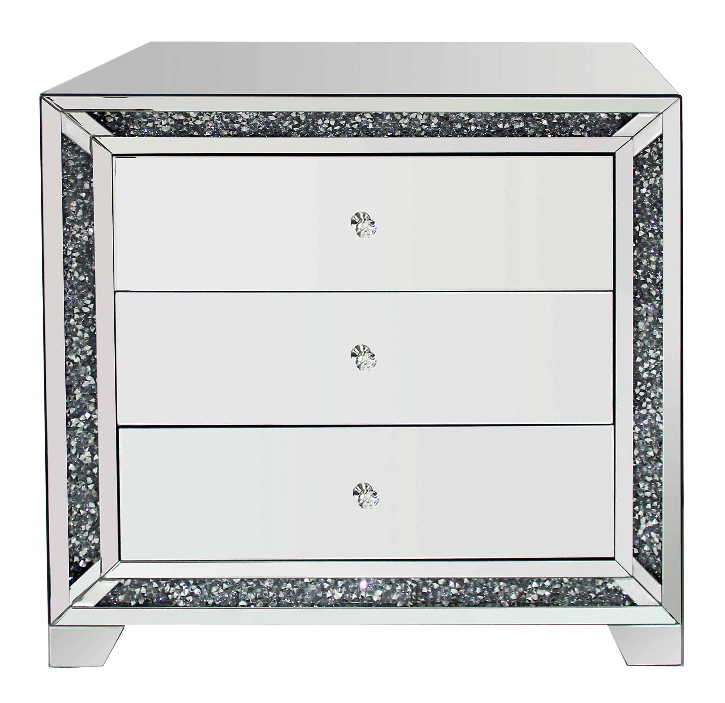 CRUSHED DIAMOND CHEST OF DRAWER