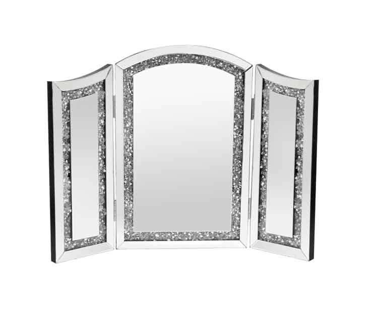 CRUSHED DIAMOND DRESSER MIRROR