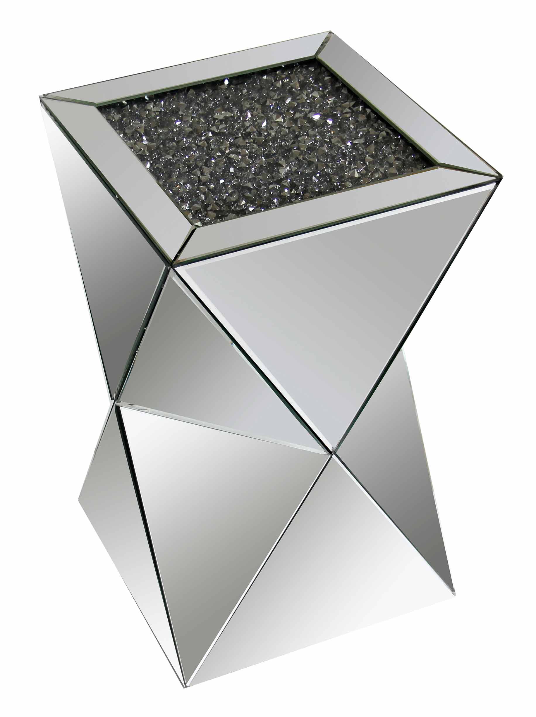 CRUSHED DIAMOND SIDE TABLE