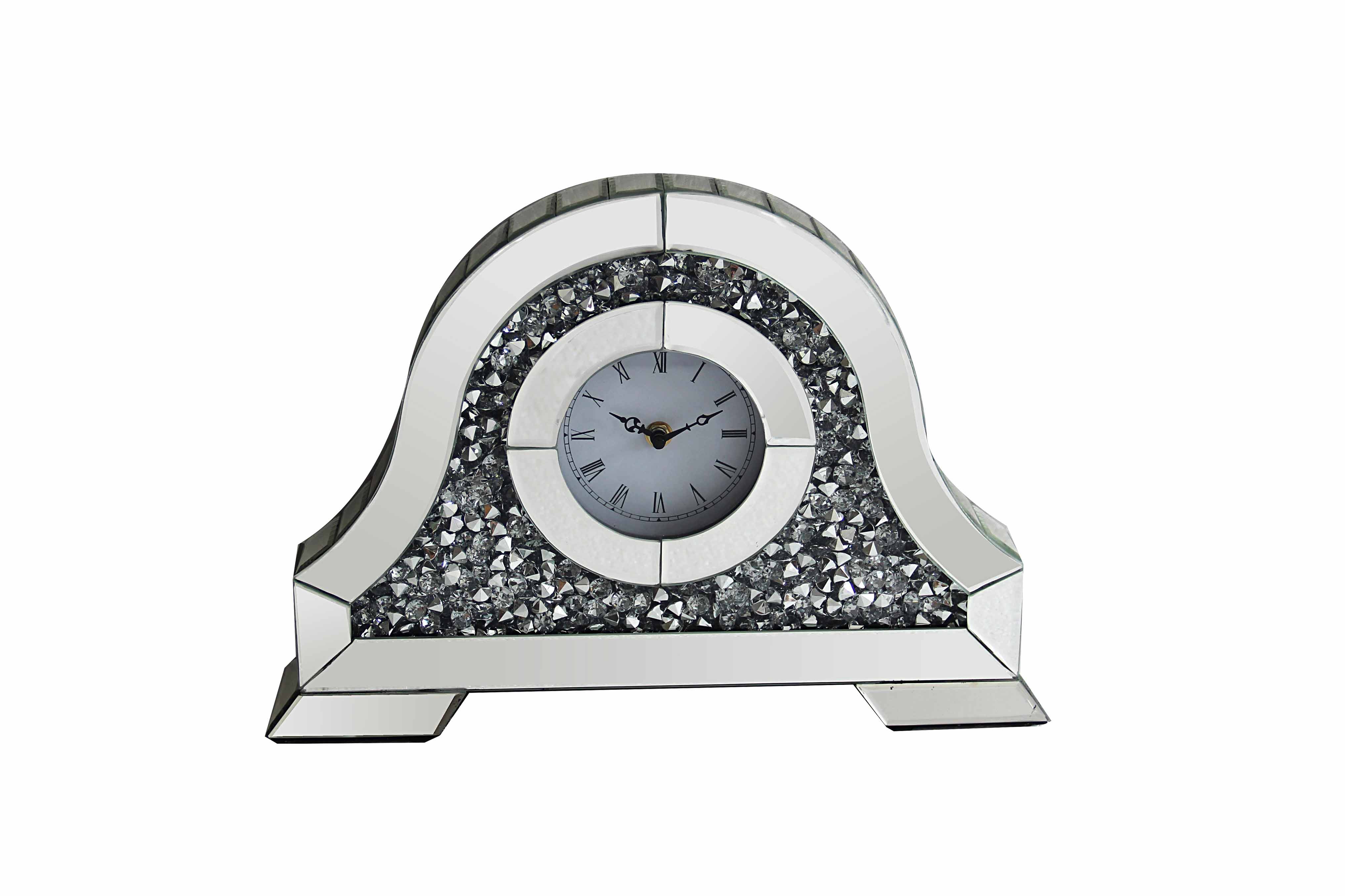 CRUSHED DIAMOND TABLE CLOCK