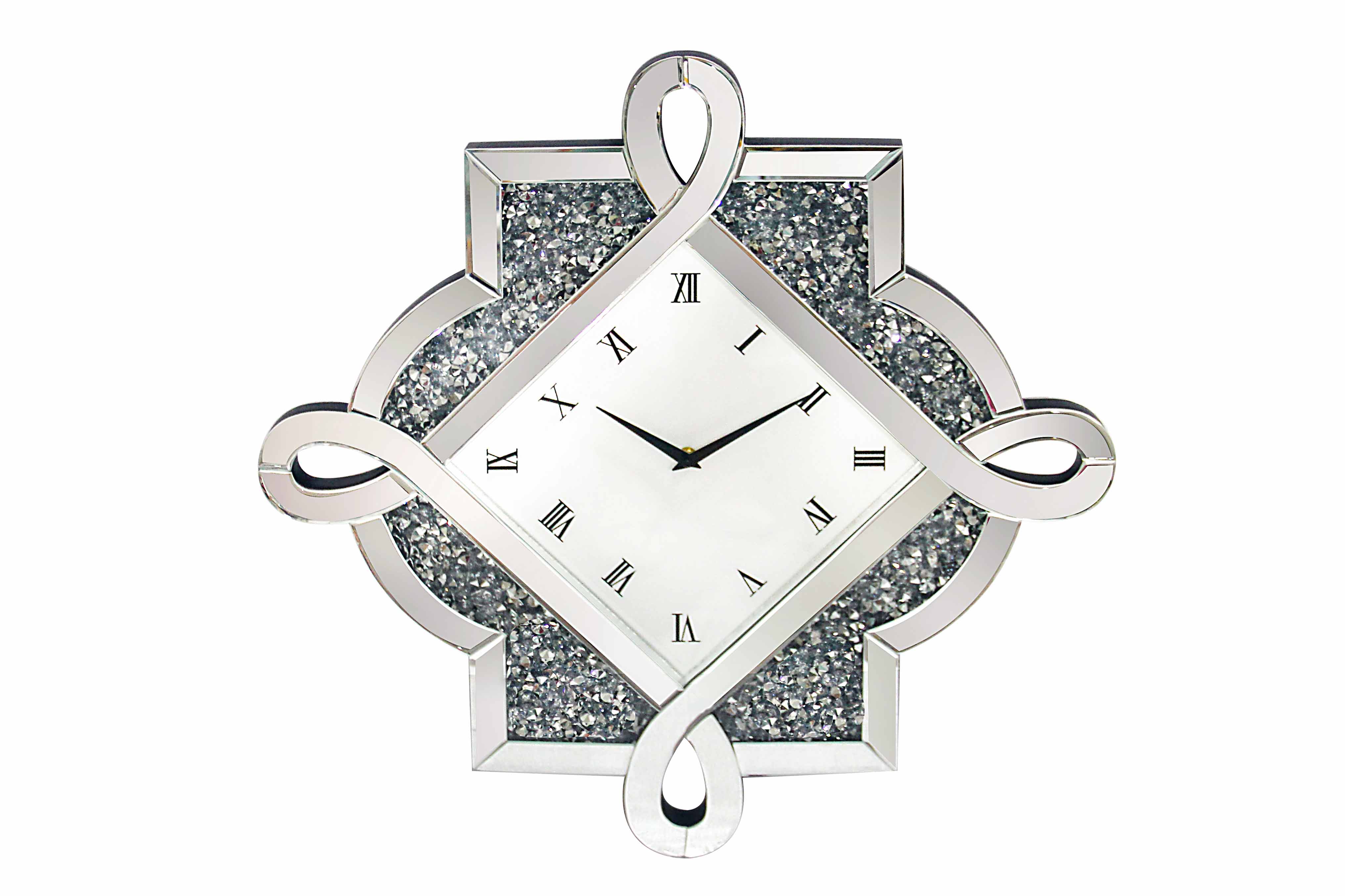 CRUSHED DIAMOND WALL CLOCK