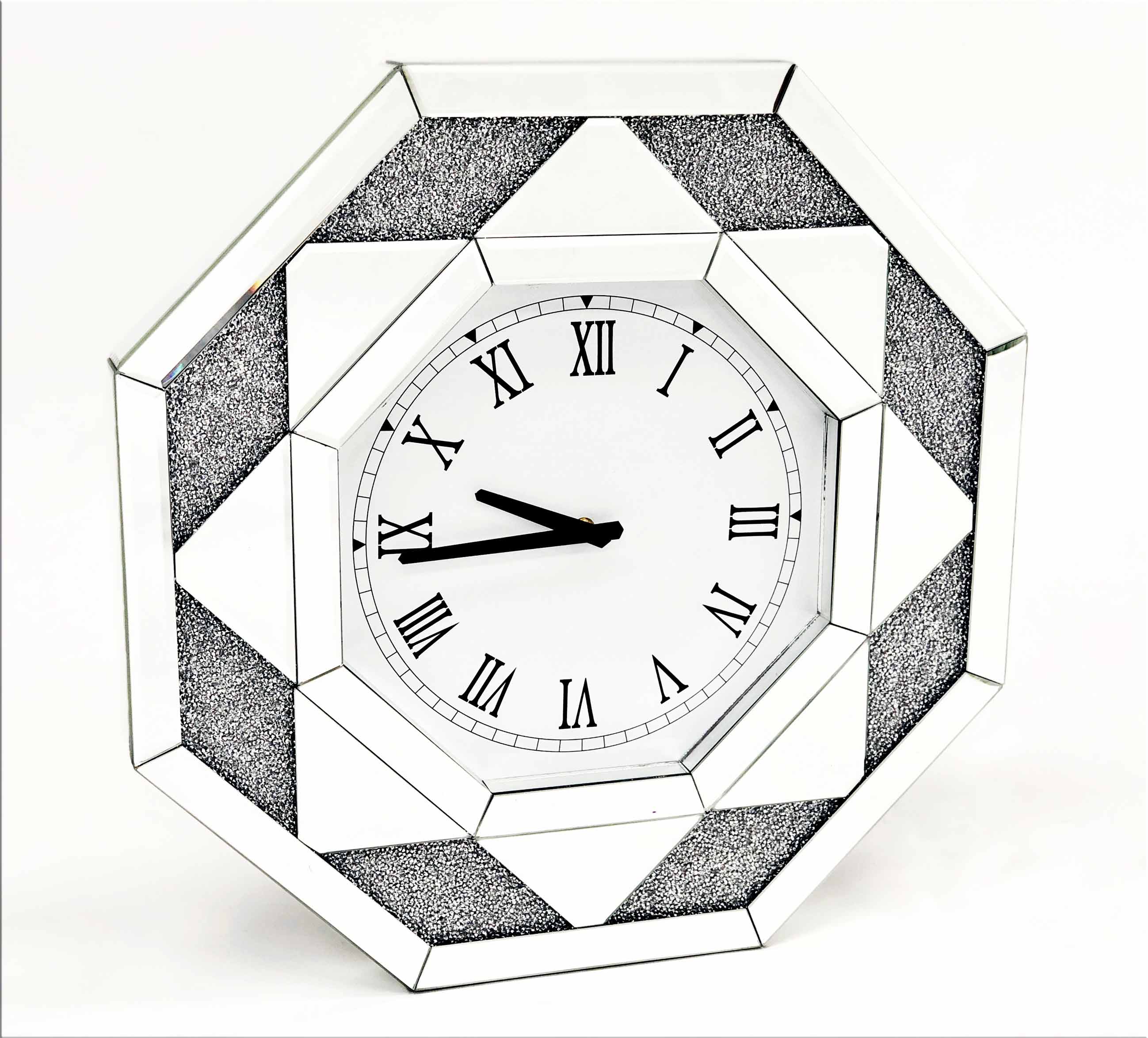 CRUSHED DIAMOND WALL CLOCK