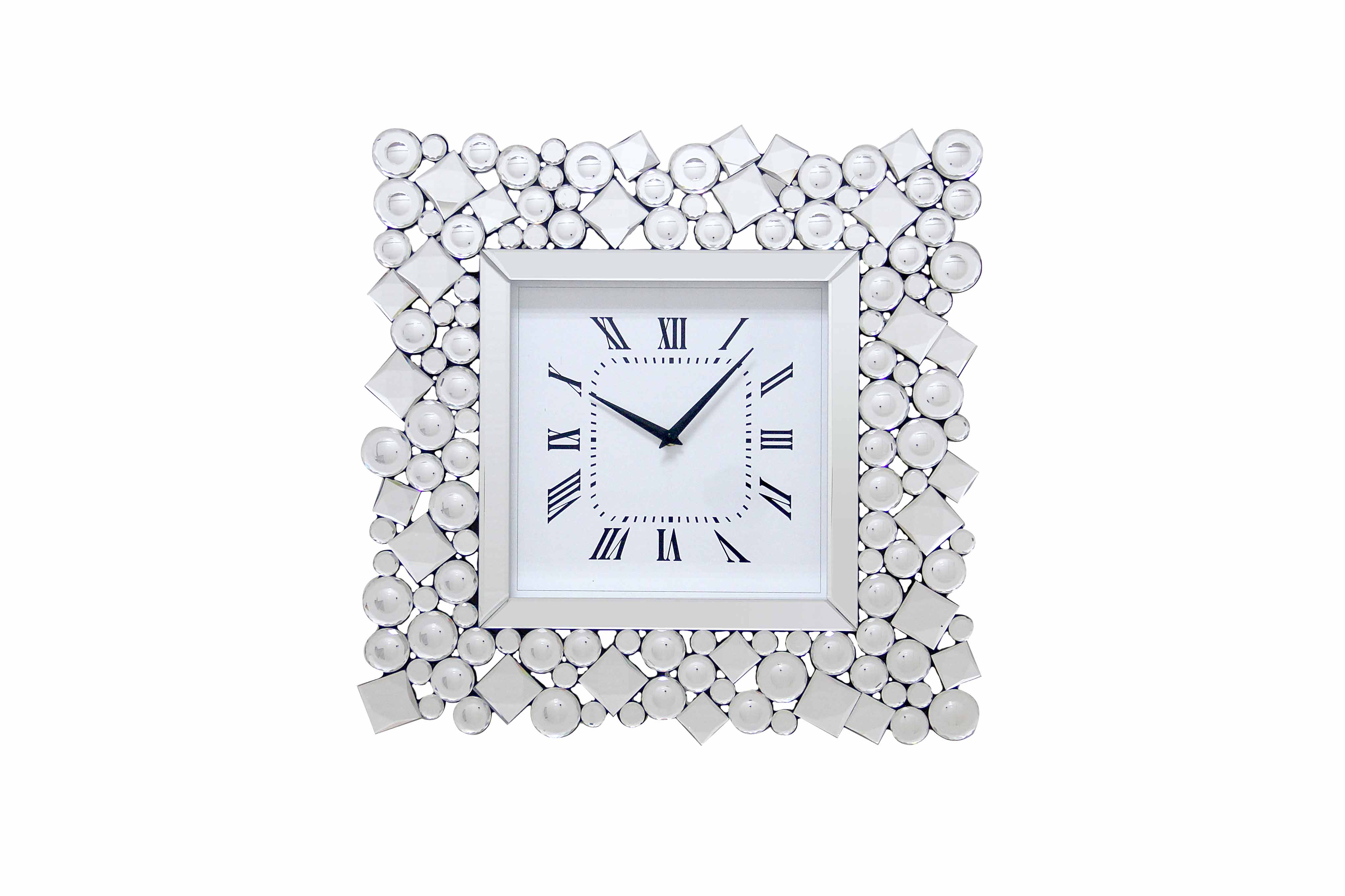 MIRRORED WALL CLOCK