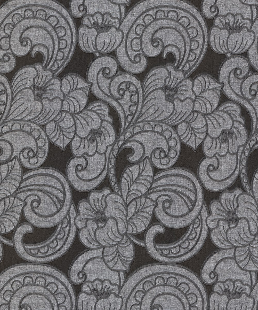 TRIESTE FLORAL CHARCOAL