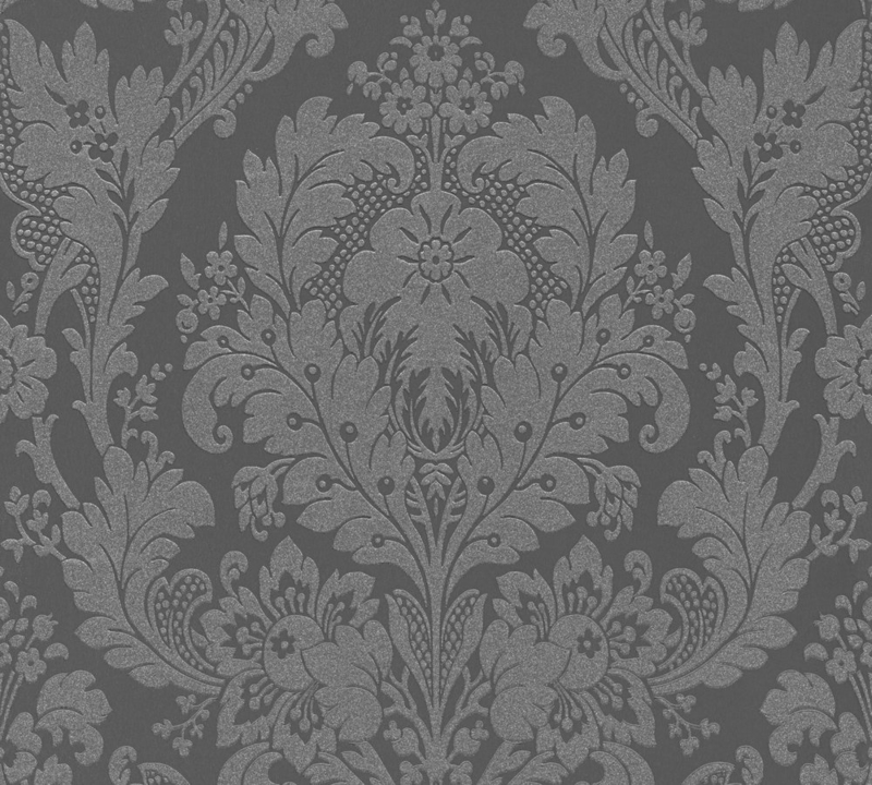 AS KINGSLEY BLACK GLITTER DAMASK 32750-4