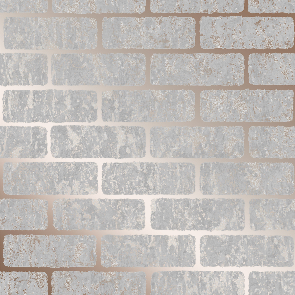 SUPERFRESCO MILAN BRICK ROSE GOLD WALLPAPER