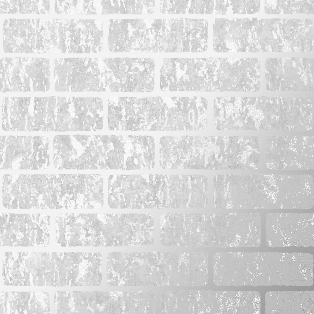 SUPERFRESCO MILAN BRICK SILVER WALLPAPER