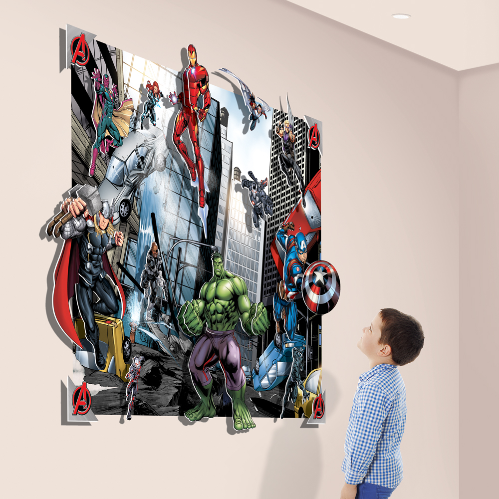 AVENGERS 3D POP-OUT WALL DECORATION