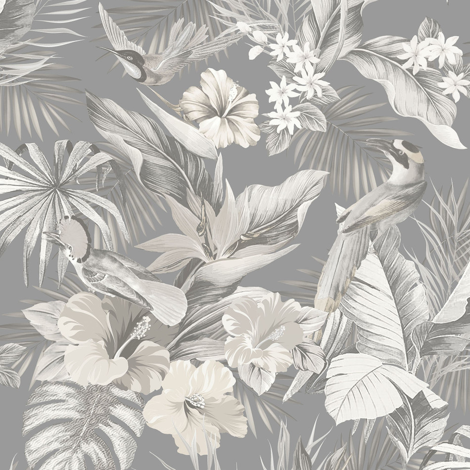 PARADISE BIRDS GREY