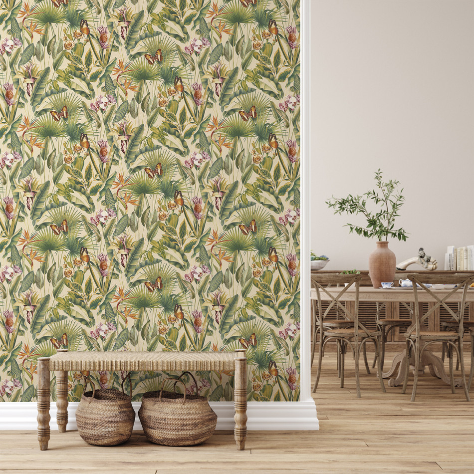 400020 ZANZIBAR CREAM VASARI WALLPAPER BY RASCH