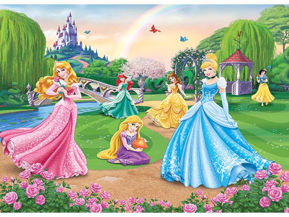 DISNEY PRINCESS WALLPAPER MURAL