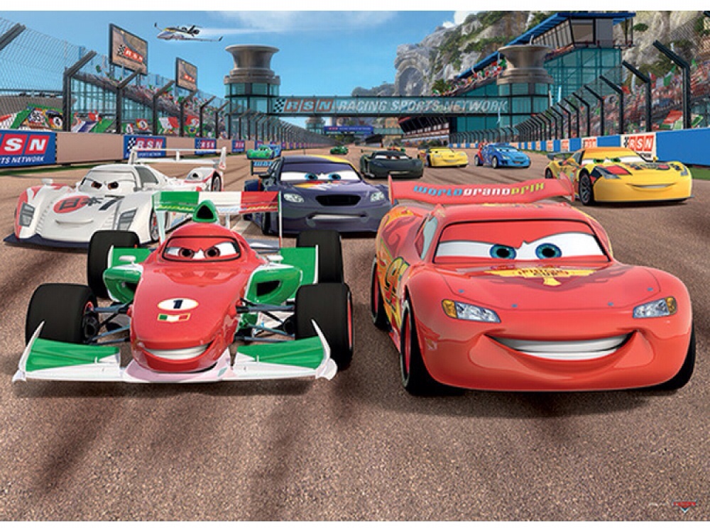 DISNEY PIXAR CARS WALLPAPER MURAL