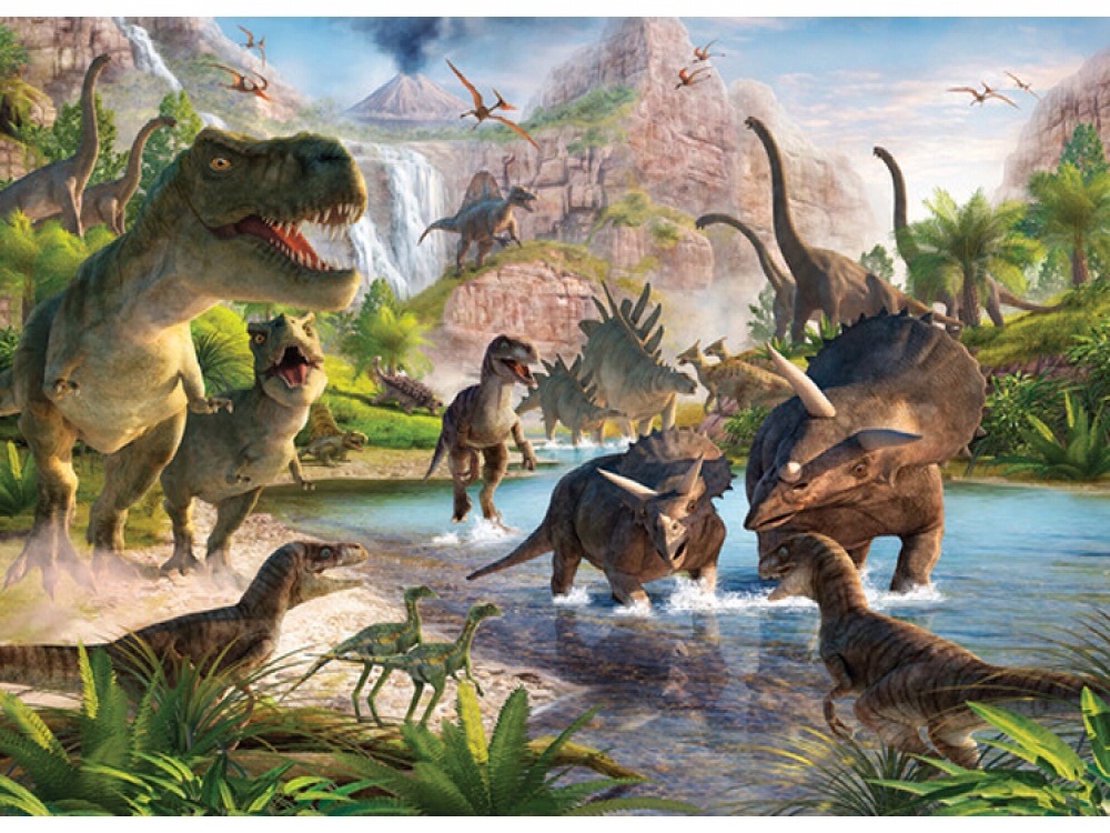 DINOSAUR LAND WALLPAPER MURAL