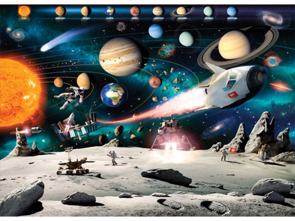 SPACE ADVENTURE WALLPAPER MURAL