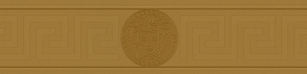 VERSACE GREEK VINYL GOLD BORDER