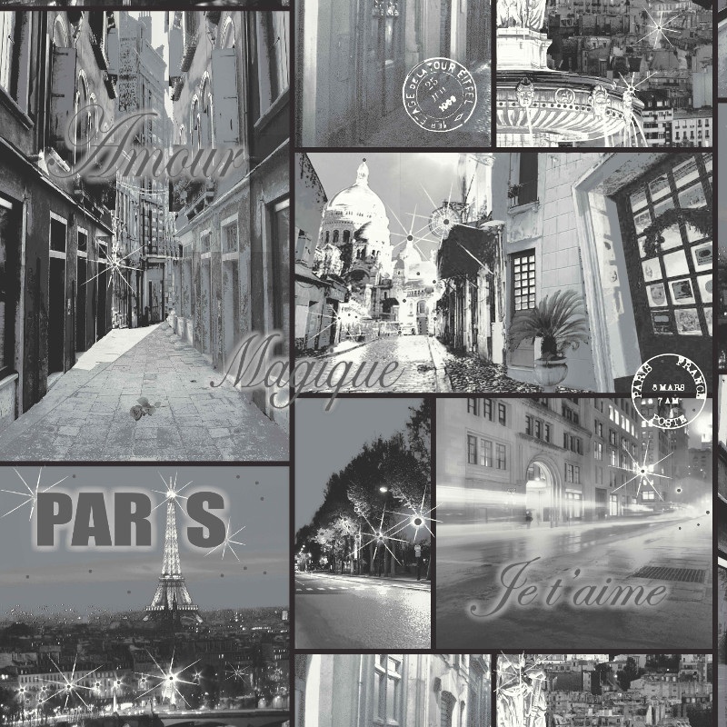 GLITTER PARIS BLACK&WHITE