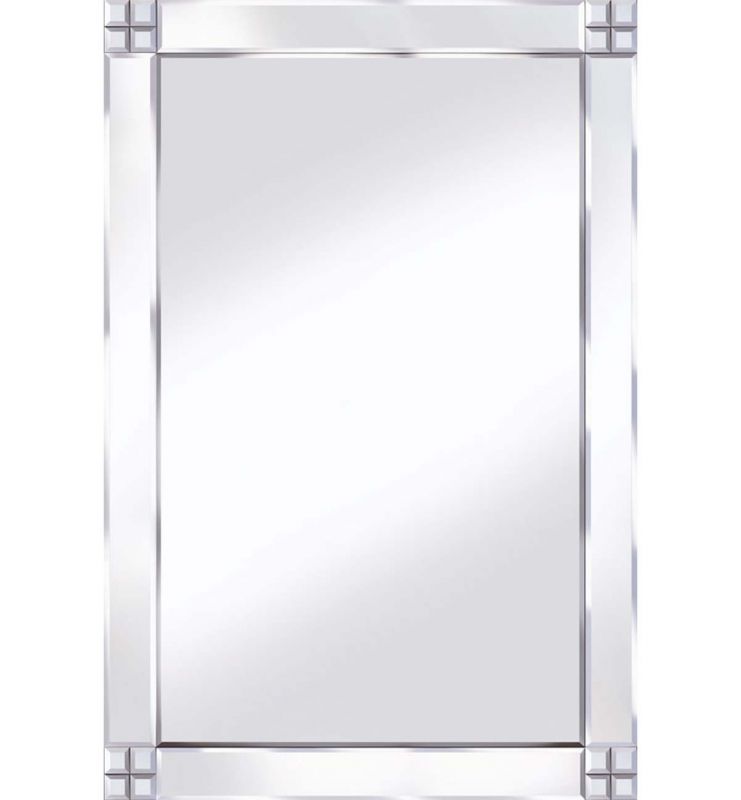  CLASSIC CROSS CORNER MIRROR SILVER 60X60