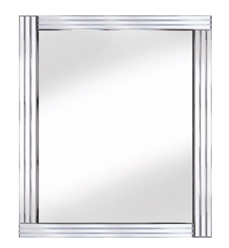 CLASSIC TRIPLE BAR MIRROR SILVER 120X80