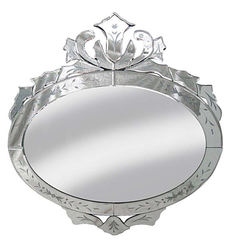 DECORATIVE VENETIAN MIRROR SILVER 80X68