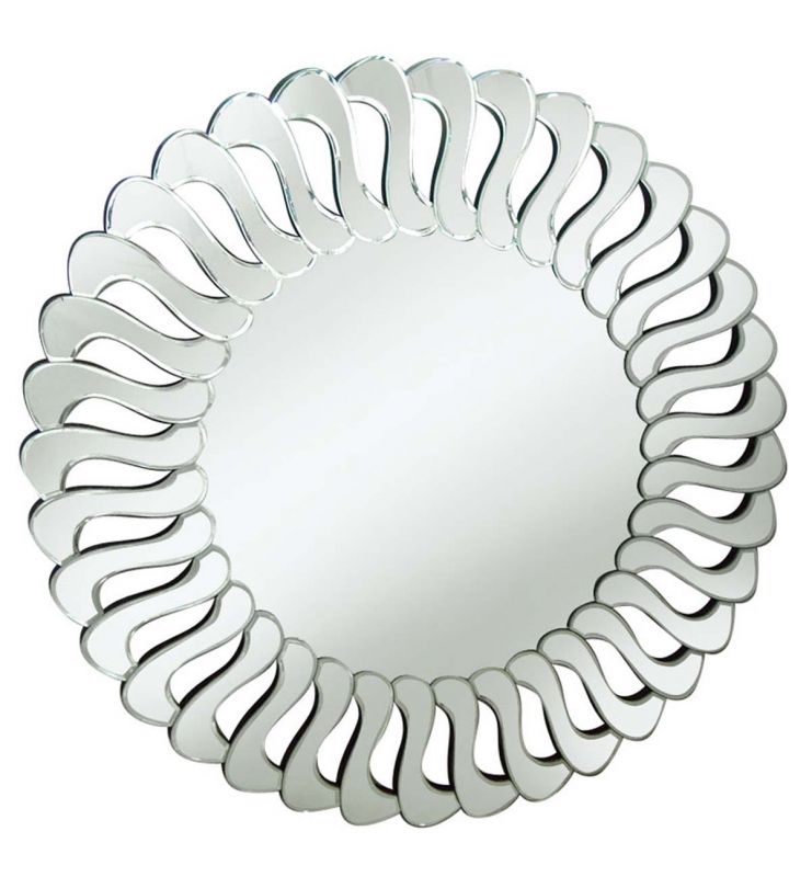 DECORATIVE ART MIRROR SILVER 90X90