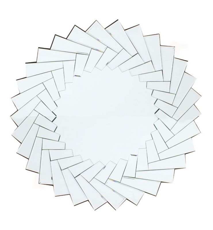 PRESTIGE SPIRAL MIRROR SILVER 80X80