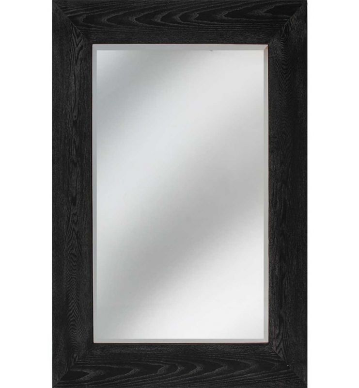 WOOD CHUNKY DARK MIRROR BLACK 90X122