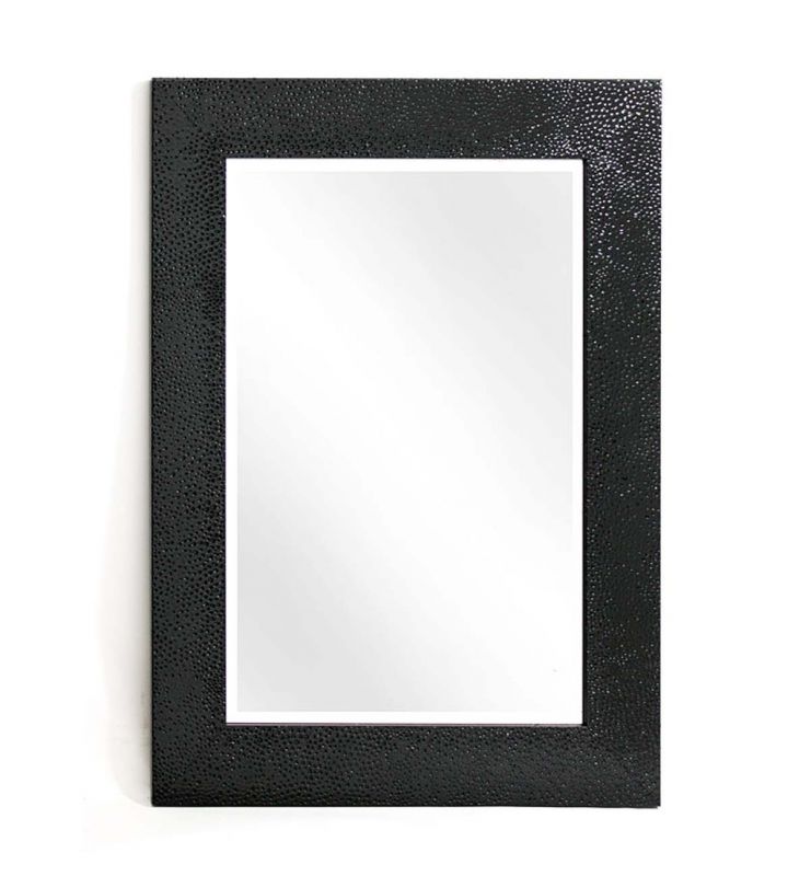 CONTEMPORARY ANTIQUE MIRROR BLACK 120X50