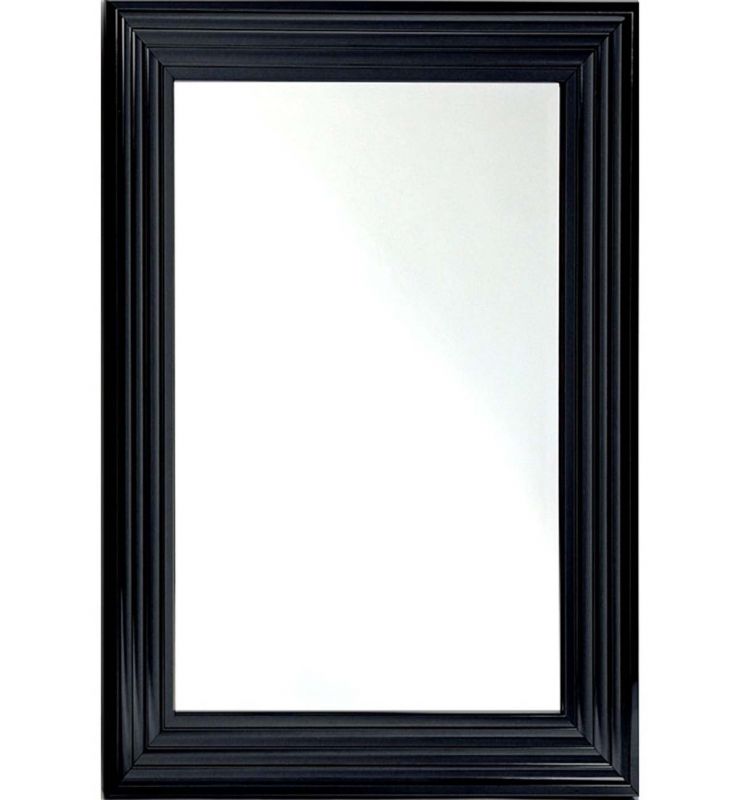 CONTEMPORARY ELEGANT MIRROR GLOSSY BLACK 120X80