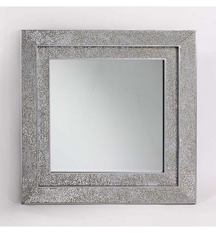 MOSAIC DOUBLE MIRROR SILVER 68X68