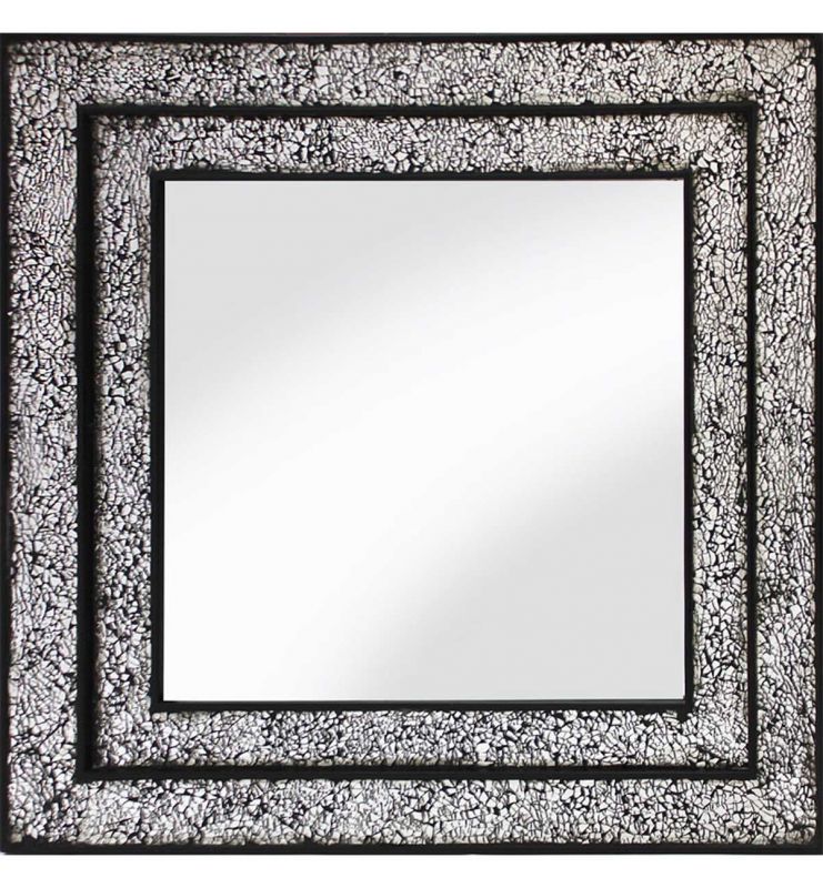  MOSAIC DOUBLE MIRROR BLACK/SILVER 68X68