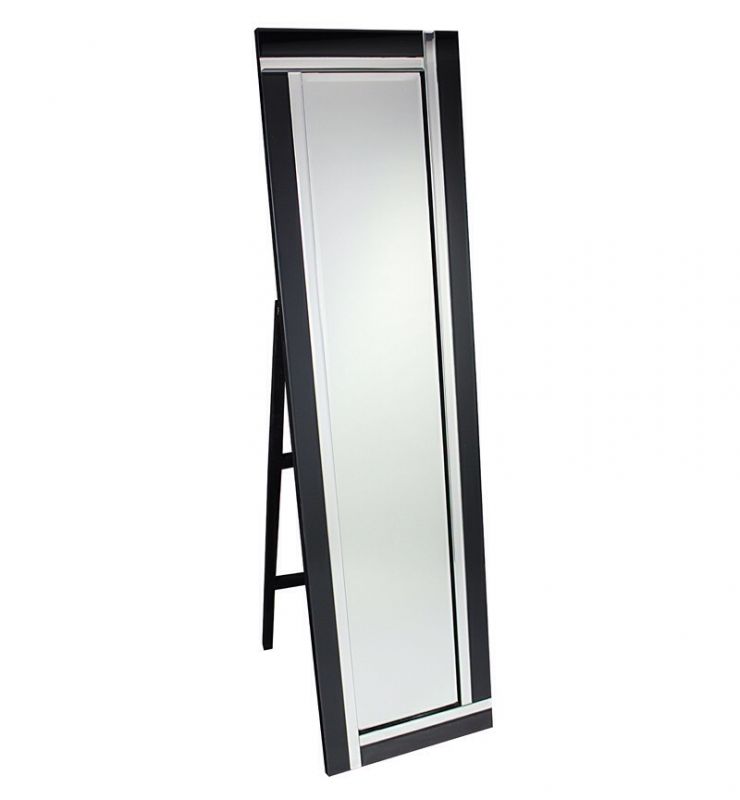 CHEVAL TWO BAR MIRROR SILVER/BLACK 40X150