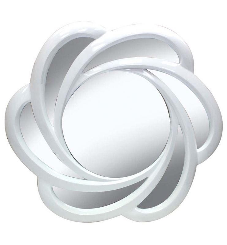 RIBBON MIRROR WHITE 110X110