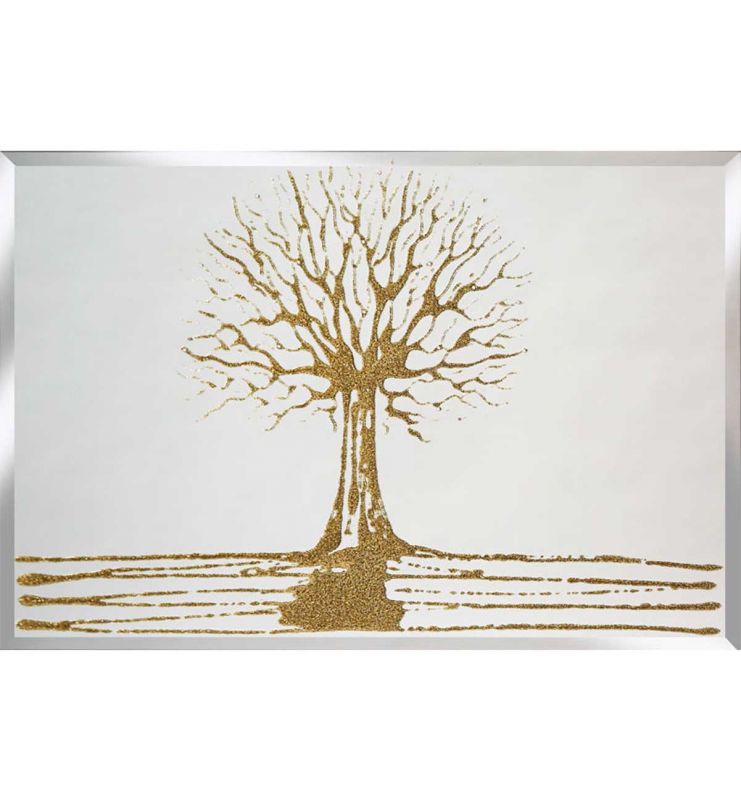 GOLD SWAROVSKI TREE 75CM X 75CM